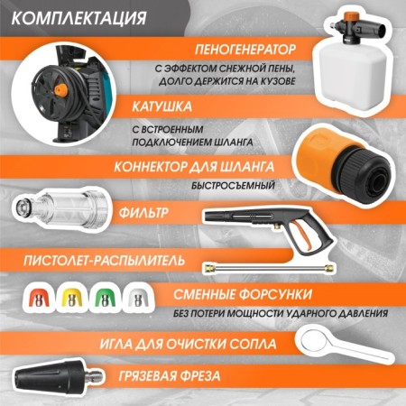High pressure washing Bort BHR-2700-R, 2500 W, 180 bar, 480 l/h-1