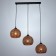 Bayerlux lamp "Trinity" 3he27 40W black 20x20-120 cm