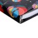 A notebook on rings A5 120 sheets in the Lorex "Neon. The Illusory Things" cage, with a change of block, a plastic cover, with stickers