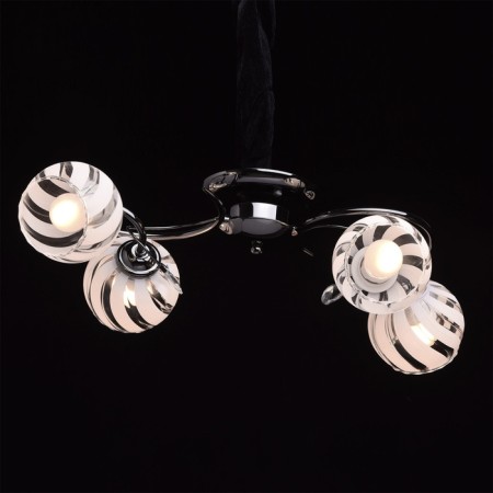 Ceiling chandelier "Grace" 4x60W E27 Nickel 61x30x18cm-1