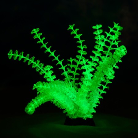 The artificial aquarium, luminous plant, 18 cm, green-4