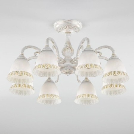 Campina chandelier, 8x60W E27, white color-1