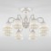 Campina chandelier, 8x60W E27, white color