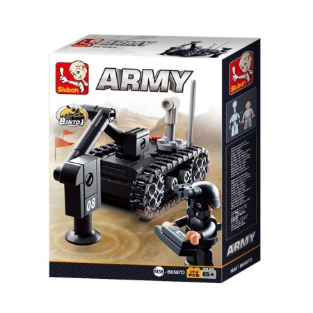 Block designer for boys Army "Saperian machine", 174 parts