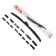 Fenox wiper brush 22 "/550 mm, hybrid, fasteners 15 in 1, WB55240