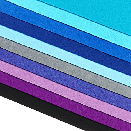 Color felt set, thickness 1 mm, A4 format, soft, 10 sheets, 10 colors, sea colors-3