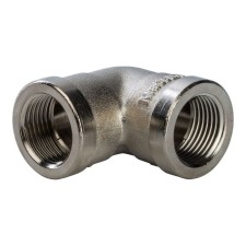 Угольник STOUT SFT-0014-000038, 3/8", внутренняя/внутренняя резьба, никелированная латунь