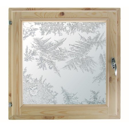 Window 60x70 cm, "frosty patterns", single -chamber double -glazed window, seal, needles