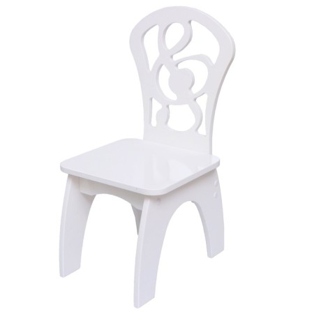 The Supervisor Key chair with a millsed back, the color is white, hard
