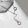 Coop Xuping rings with beads, white color in silver, 40 cm
