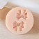 Mold Silicon "Bow with heart" 1.9x1.6x0.4 cm