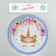 Paper plate "Unicorn and flowers", set of 6 pcs.