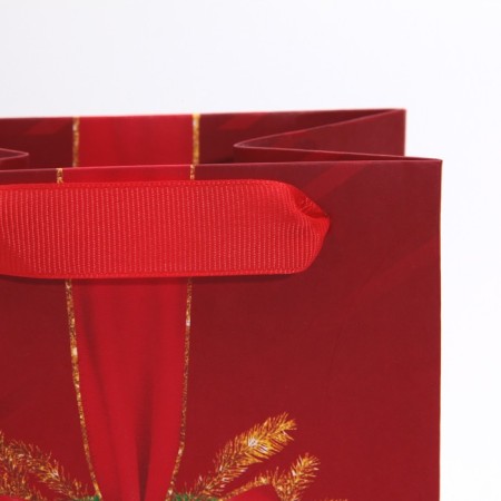 Package for the bottle "Happy New Year", 13 x 36 x 10 cm, New Year-4