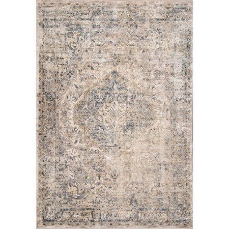 Rectangular Lysandra Hali Shanti carpet, size 150x80 cm, color Cream
