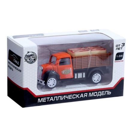 Metal truck "Bort", inertia, mix-6