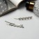 Invisibility for hair "Annabell" (set 2 pcs) heart white, 6.5 cm, silver