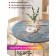 The tablecloth “Playful Sea”, round, oxford, elastic band, size 140x140 cm, diameter 105-120 cm