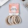 Hair elastic band "Vasilisa" (set 4 pcs) classic, 4 cm, mix