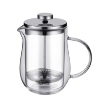 Teapot of a teapot of a French-press company Regent Inox Franco, with double walls, 0.6 liters