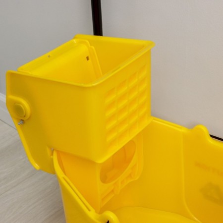 Carbon tower with mechanical spin, 36 liters, yellow color-4