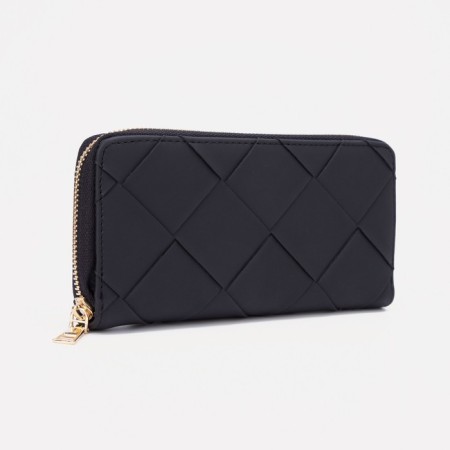 Women's wallet with lightning, black color