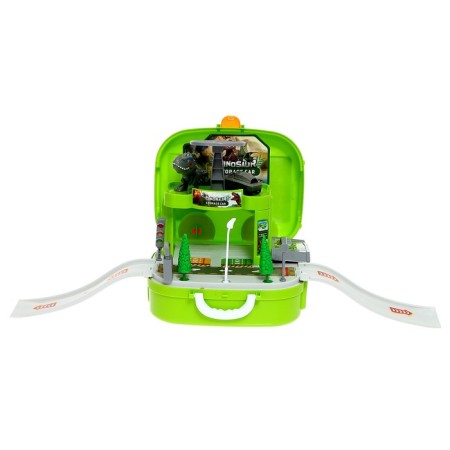 Parking "Dinosaur", in a backpack, with a helicopter platform, 1 dinosaur, 1 machine-2