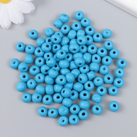 Beads for creativity, "turquoise-blue" D-0.8 cm, set of 20 g-1