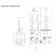 Suspended chandelier ST LUCE. SL228.103.06. TERSO. 6x40 watts, E14, 40x40x56 cm, chromium color