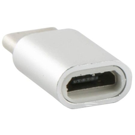 Red Line adapter with MicroUSB on Type-C, silver-1