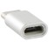 Red Line adapter with MicroUSB on Type-C, silver
