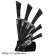 Lenardi knife set, on a stand, 6 items