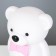 Nightmare "Bear with a bow" LED from batteries 3haaa white 9.5x13x17.5 cm Risalux