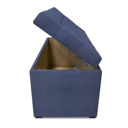 Puff with a lid and weighting, 800 × 400 × 420 mm, Bahama plus matting, Iris color-5