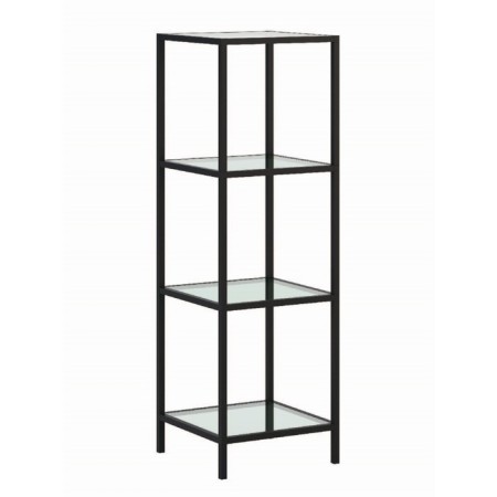 Bathroom rack 3, 350x250x964, black muar/colorless glass
