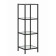 Bathroom rack 3, 350x250x964, black muar/colorless glass