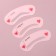 Stencils for makeup and eyebrow correction, set - 3 pcs