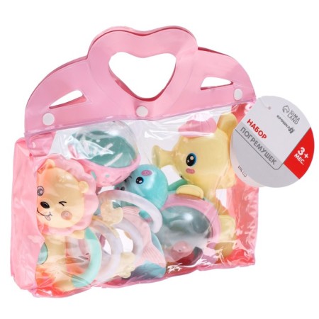 A set of rattles "Tenderness", in a purse, 5 pcs., Color mix, crush me-1