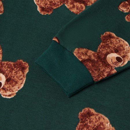 Pajama nursery (fufaika/trousers), green color, height 110-2