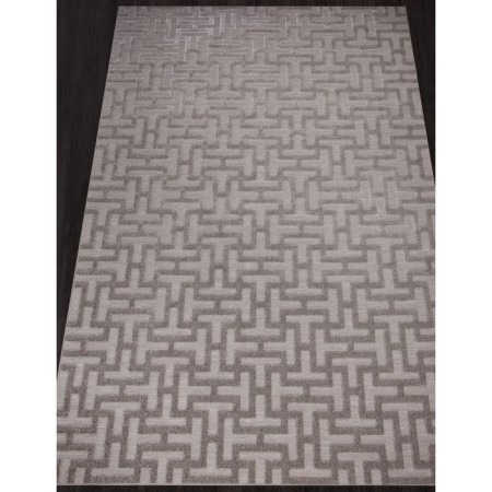 Rectangular carpet Merinos Sigma, size 80x150 cm, color Brown-Gray-1