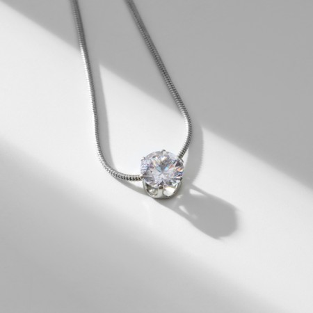 Pendant "Strazinka" in the tsap, white color in silver, 40 cm-2
