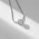 Pendant "Strazinka" in the tsap, white color in silver, 40 cm