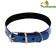 A collar with a reflective coating "Bones", 26-33 x 1.5 cm, a mix of flowers
