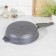 Granite pan, d = 24 cm, removable handle, anti -stick coating, gray color