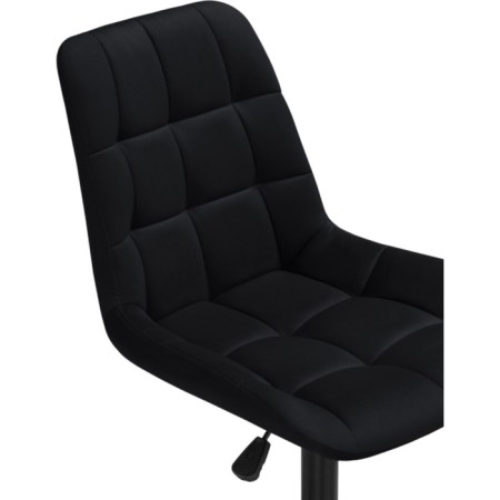 Computer chair Chester Metal/velor, white/black 49x60x84 cm-6