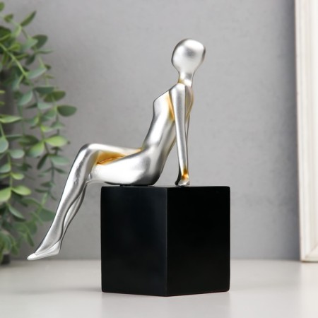 Book holder "Girl in Cuba" silver 12x11.5x18 cm-3