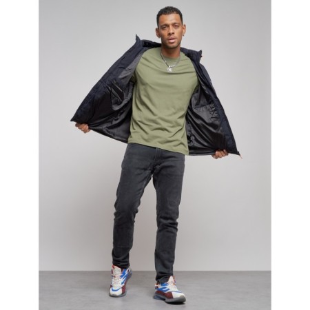 Male jacket, size 62, dark blue color-12