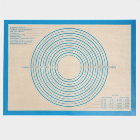 Reinforced rug with marking, silicone, 71 × 50.5 cm, blue color-8