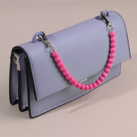 Handle for bag, beads, d = 10 mm, 30 cm, pink color-3