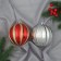 Set of balls plastic D-10 cm, 2 pcs "Marseillaise" silver red
