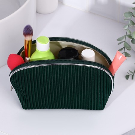 Lightning cosmetic bag, green color-3